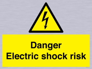 Danger Electric shock risk
